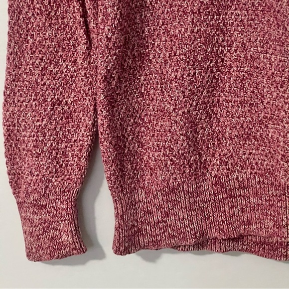 Mauve Sweater Size Small Chunky Knit Anne Taylor Loft Cozy Chic Top Long Sleeve - Picture 6 of 7